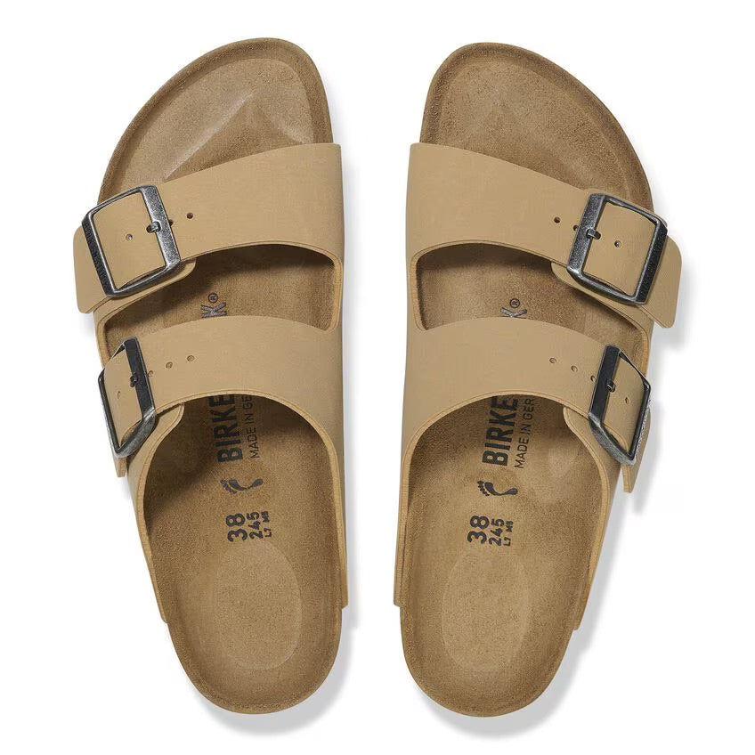 Birkenstock 1029170 Arizona Birko-Flor Birkibuc Latte Cream