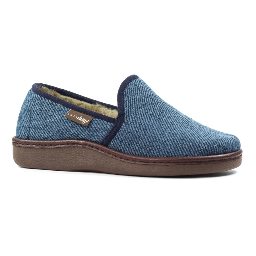 Lazy Dogz KMD 113 BL Oliver Navy Slipper