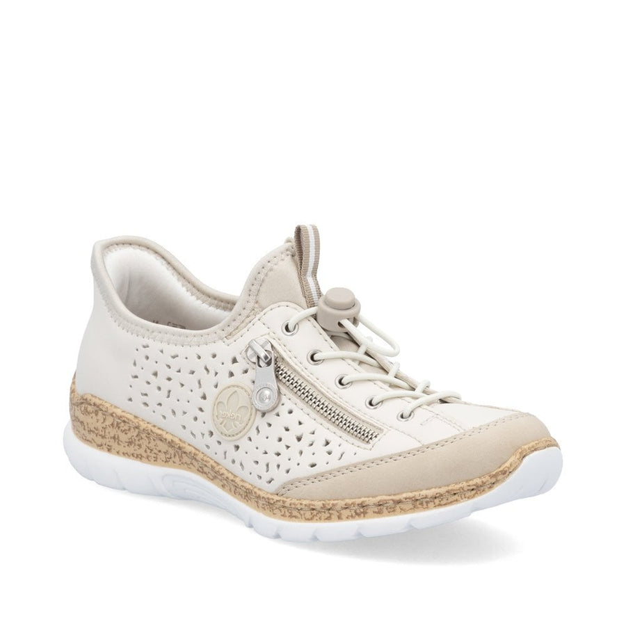 Rieker N42V3-60 Perle/Porzellan/Perlcreme