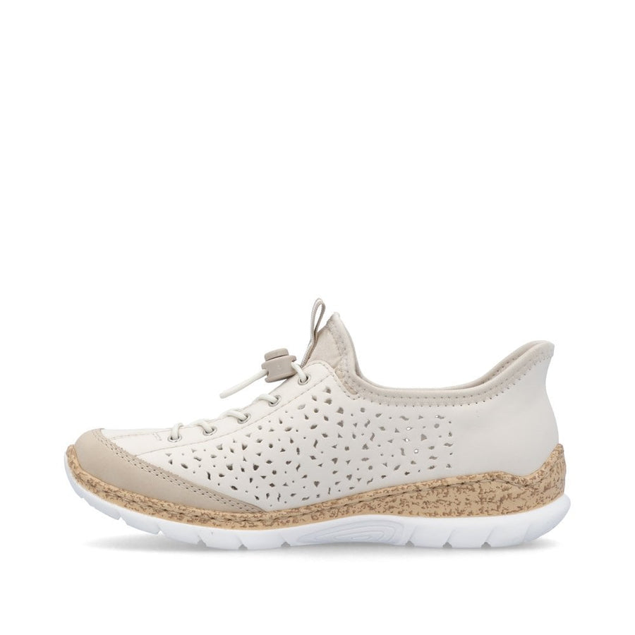 Rieker N42V3-60 Perle/Porzellan/Perlcreme