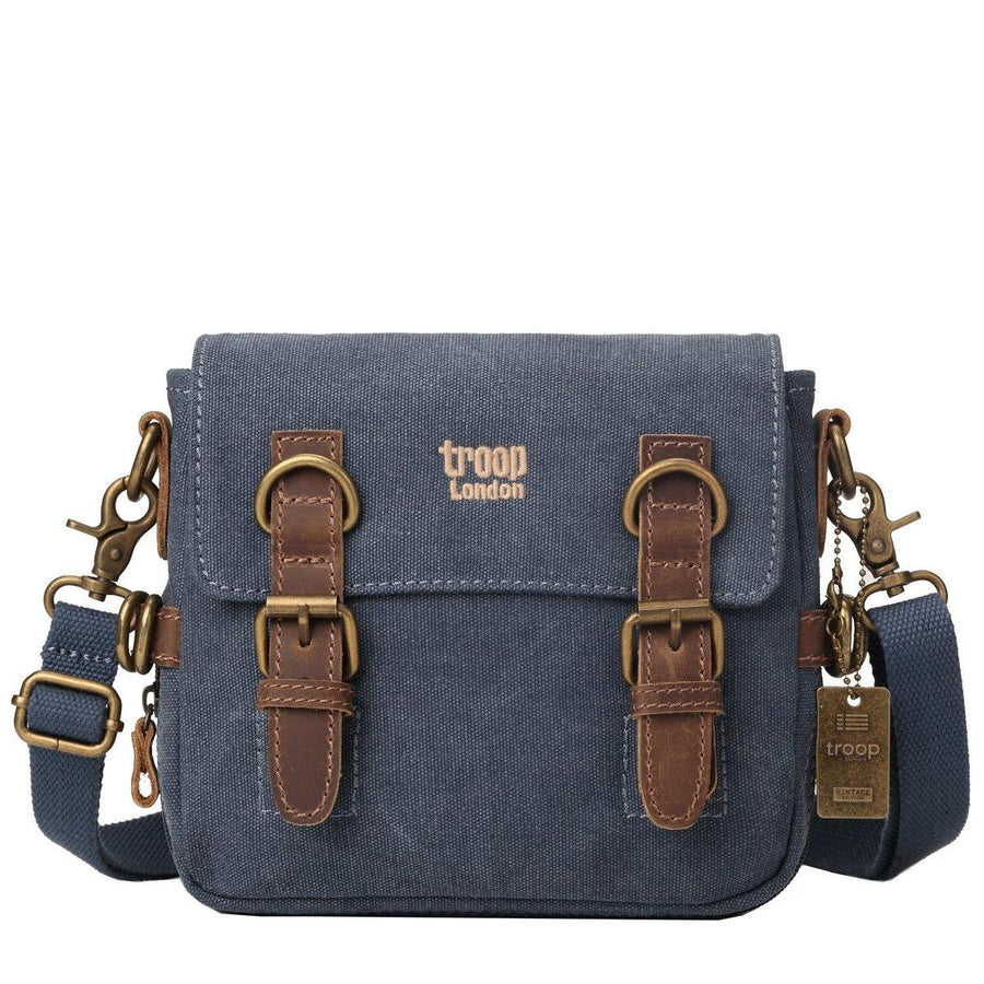 Troop London TRP0111 Across Body Bag in Blue