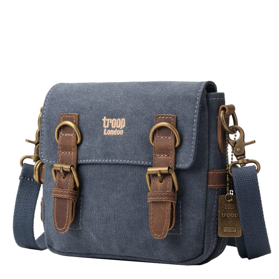 Troop London TRP0111 Across Body Bag in Blue