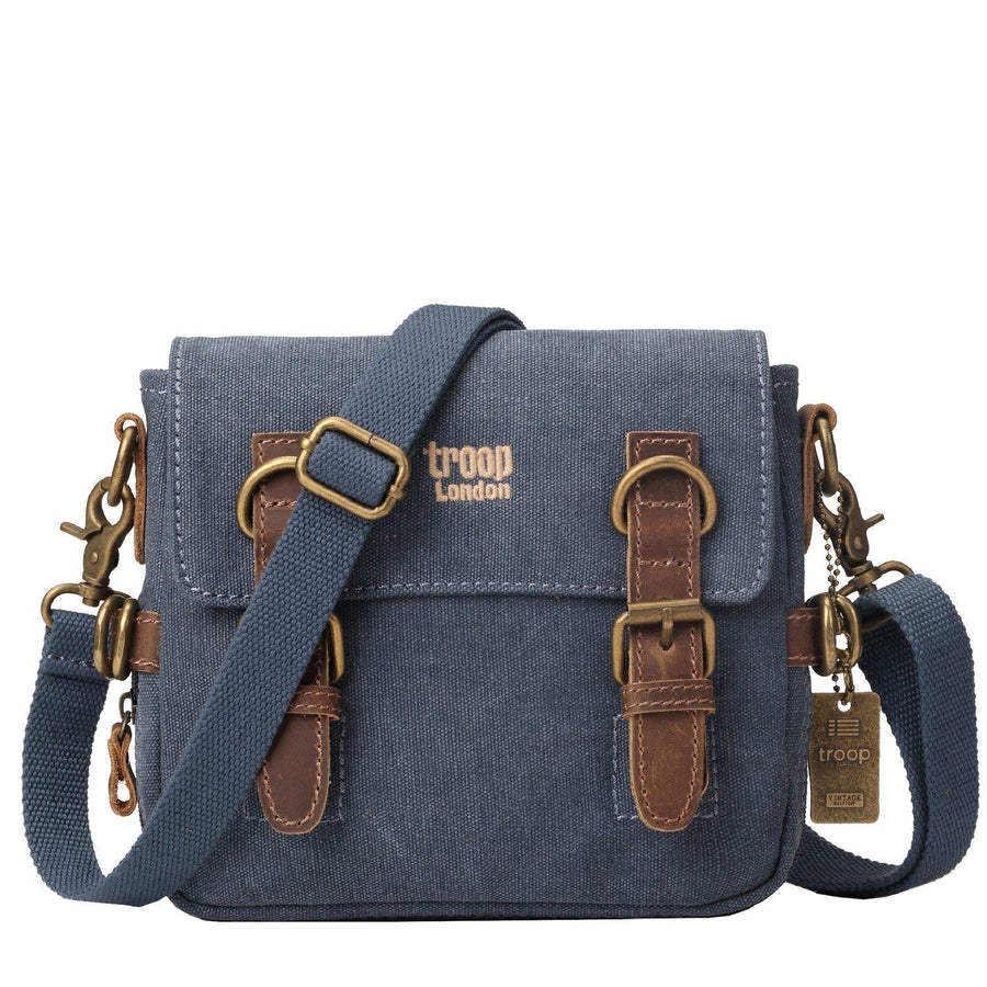 Troop London TRP0111 Across Body Bag in Blue