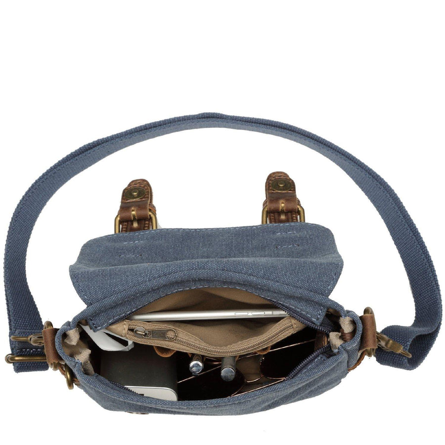 Troop London TRP0111 Across Body Bag in Blue