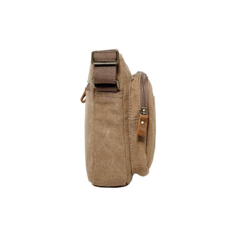 Troop London TRP0235 Classic Across Body Bag in Brown