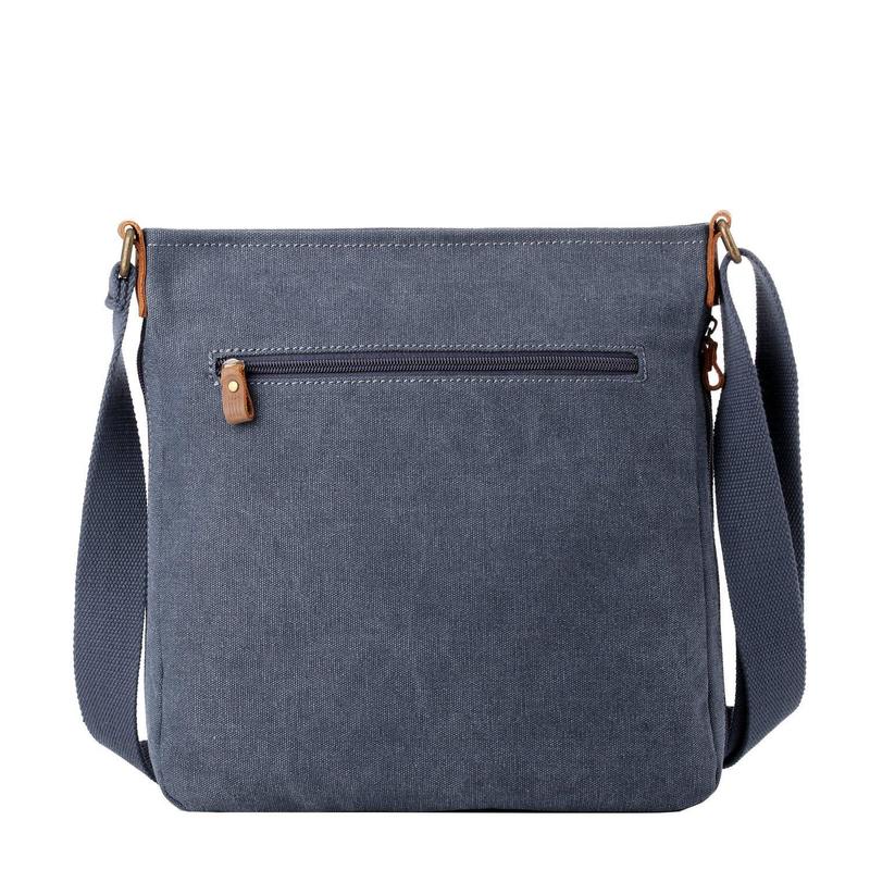 Troop London TRP0236 Classic Across Body Bag in Blue