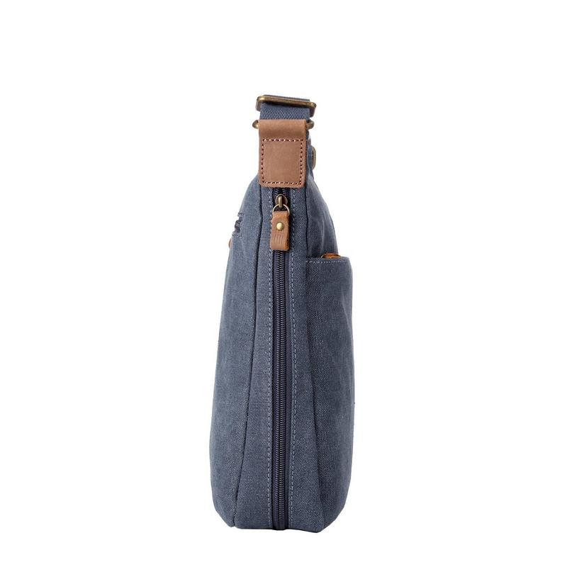 Troop London TRP0236 Classic Across Body Bag in Blue