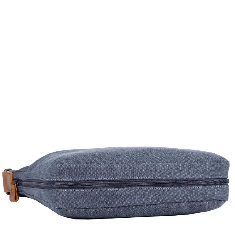 Troop London TRP0236 Classic Across Body Bag in Blue