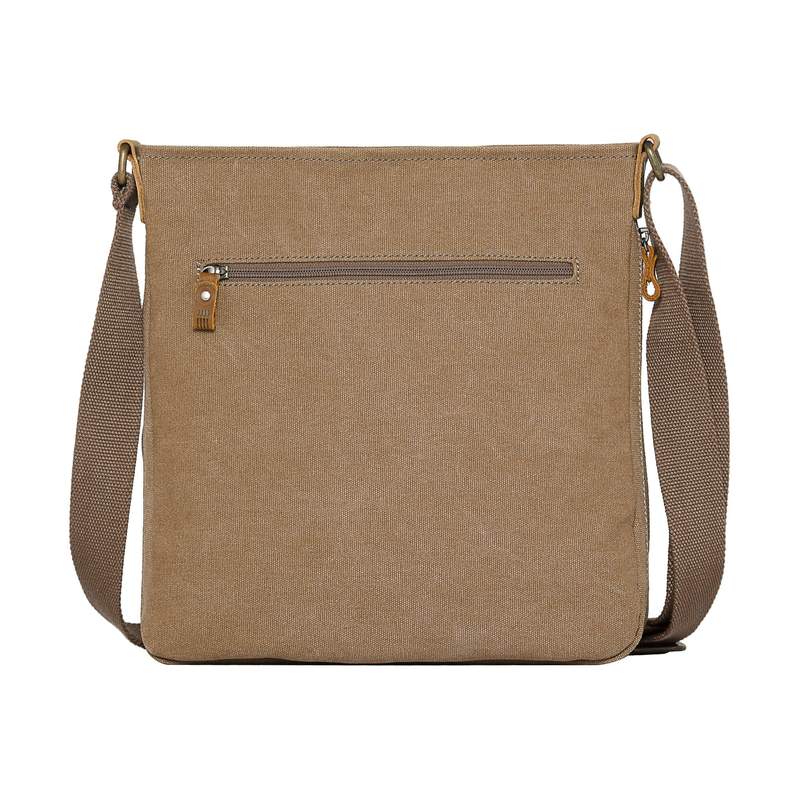 Troop London TRP0236 Classic Across Body Bag in Brown