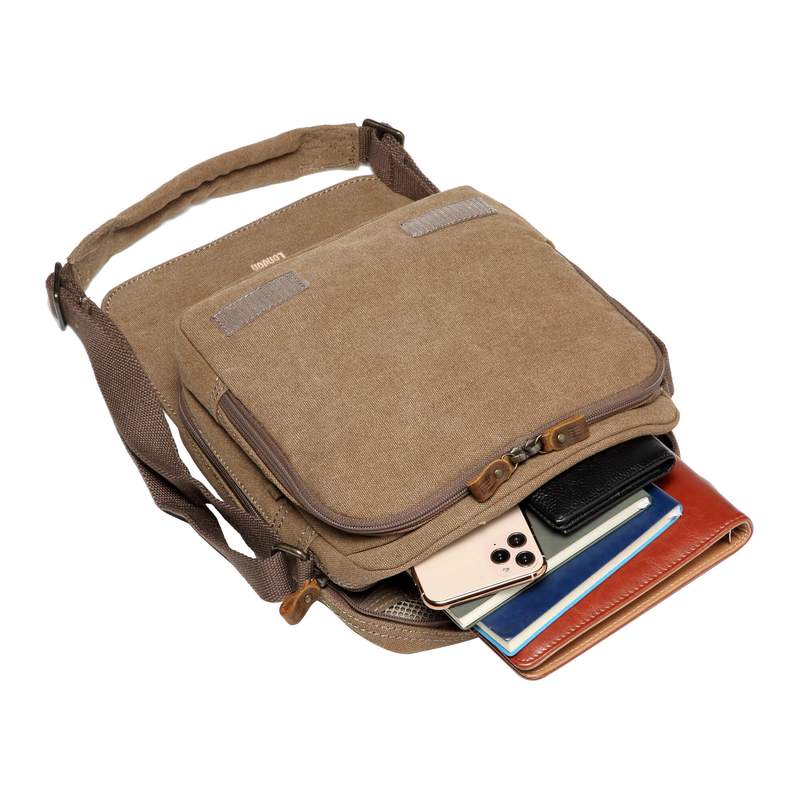 Troop London TRP0238 Classic Body Bag in Brown