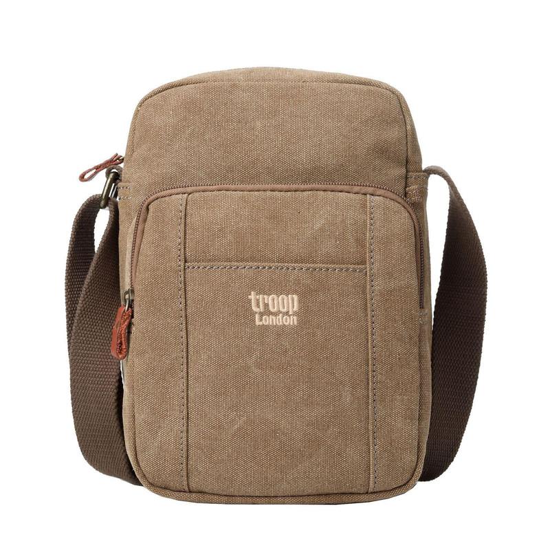 Troop London TRP0370 Across Body Bag in Brown