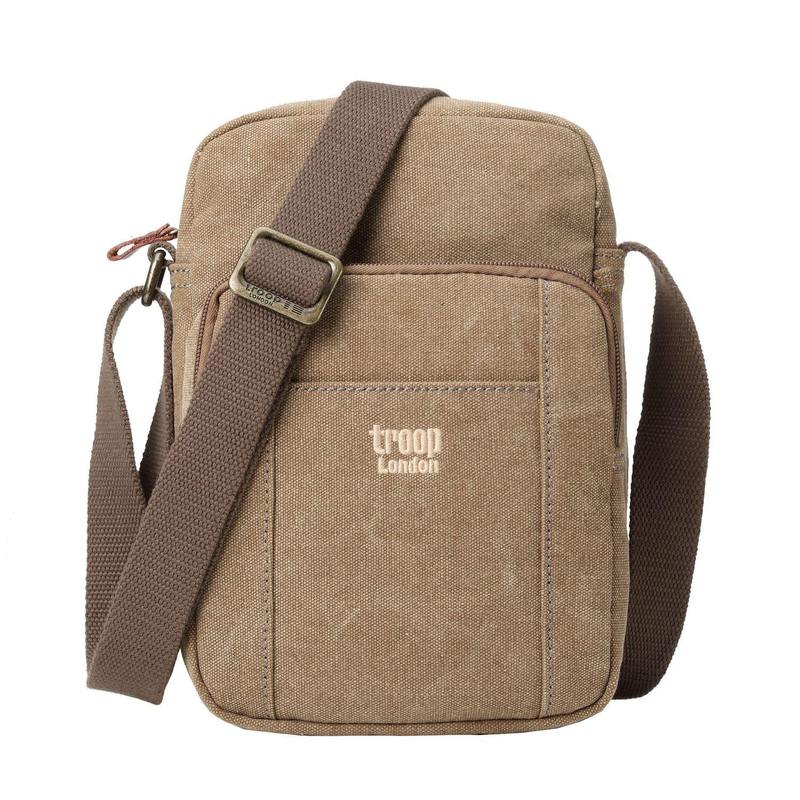 Troop London TRP0370 Across Body Bag in Brown