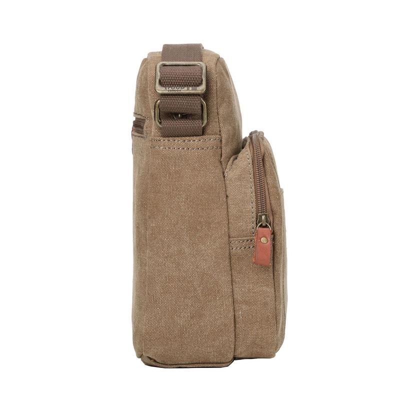 Troop London TRP0370 Across Body Bag in Brown