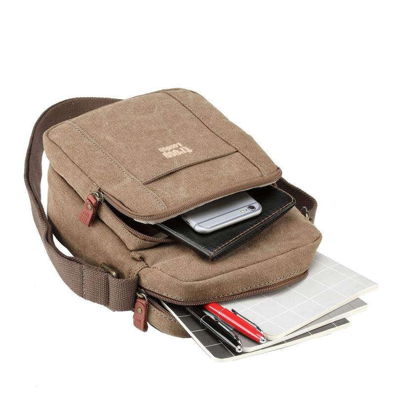 Troop London TRP0370 Across Body Bag in Brown
