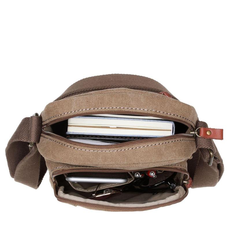 Troop London TRP0370 Across Body Bag in Brown